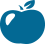 small blue apple icon to display on page and represent commitment to healthy lifestyles